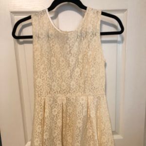 Cream Colored Lace Dress